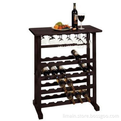 Wine Racks, Made of Wooden and Metal Materials